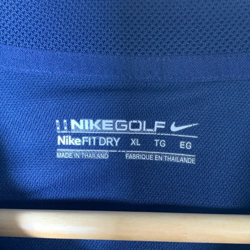 Nike golf fit dry navy blue polo shirt top size XL B84